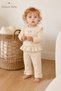 Baby Girl Set with Bow Pattern and Ruffles, 2-Piece Top and Bottom Set, Seasonal, 3 6 9 12 Months - 3