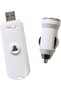 Innobiz (Keylia) USb Car Essential Oil DiffUSer Portable Aromatherapy Aroma Fragrance Humidifier Air Freshener Purifier With USb Fan For Vehicle,Office,Travel Home,Car Adapter Included - White - 2
