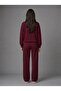 Women's Crew Neck Long Sleeve Tracksuit Set Comfortable Fit Loose Leg Two-Piece Sportswear - 4