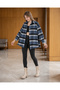 Plaid patterned cashmere shirt