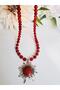 Agate Natural Stone Sun Pendant 48 cm - 5