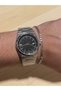 Men's Wristwatch with Calendar Bracelet Gift Green Dial Steel Band Stylish Watch Frn44
