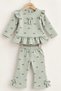 Baby Girl Set with Bow Pattern and Ruffles, 2-Piece Top and Bottom Set, Seasonal, 3 6 9 12 Months - 2