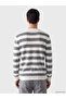 Ozmarka New Season White Striped Men's Knitwear Sweater - 3