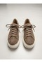 Women's High-Sole Suede Leather Lace-Up Orthopedic Sole Walking Shoes Sneakers - 4