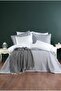 Concept Duvet Cover Set + Bedspread Set 10 Pieces - Gray