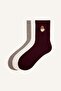 Cotton Animal Embroidered 3-Piece Socks (Ns)