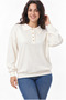 Women's Polo Neck Mercerized Knitwear Blouse