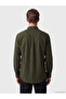 Özmarka New Season Khaki Regular Fit Gabardine Men's Shirt - 4