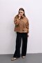 Drawstring Gold Detailed Oversized Raincoat - 3