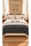 Trigo Gray Green Floral Embroidered Cotton Duvet Cover Set 7 Piece Modern Double Set with Runner - 2