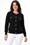 Women's Buttoned Mercerized Knitwear Cardigan