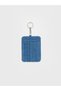Ozmarka New Season Blue Leather Look Women's Card Holder with Keychain - 2
