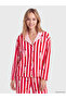 Ozmarka New Season Pink Shirt Collar Patterned Women's Pajama Set - 2