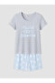 Ozmarka New Season Blue Printed Women's Shorts Pajama Set - 5