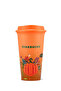 Reusable Cold Drink Cup Pumpkin Patterned 473 ml