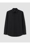 Ozmarka New Season Black Slim Fit Men's Oxford Shirt - 4