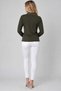 Women's Polo Neck Mercerized Knitwear Blouse - 4