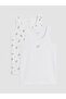 Vizyon New Season White Crew Neck Boys' Undershirt 2-Pack