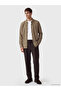 Ozmarka New Season Brown Slim Fit Men's Textured Shirt - 3
