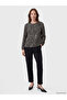 Peak New Season Black Crew Neck Patterned Blouse - 2
