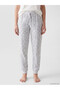 Özmarka New Season Gray Patterned Women's Jogger Pajama Bottoms - 2