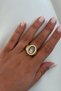 Mystic Icons Collection Pink Wing Figured Zircon Stone Ring (Adjustable) - 2