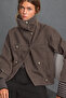 Stradi Model High Collar Double-Breasted Wool Cashmere Coat Jacket - 2