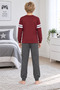 Boy's Gez Garson Music Themed Long Sleeve Cotton Interlock Pajama Set 5305 - 5