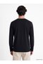 Vizyon New Season Plum Color Crew Neck Long Sleeve Men's T-Shirt - 4