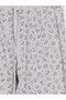 Özmarka New Season Gray Patterned Women's Jogger Pajama Bottoms - 7
