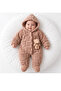 Dandini Soft Teddy Bear Detailed Buttoned Baby Boy Plush Jumpsuit - 2
