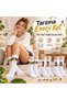 Wak Women's Sports Socks White with Writing 3-Piece Set Long Socks Cotton Seamless Breathable Sports Comfortable Socks - 4