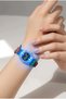 Children's Luminous Wristwatch with Multiple Dinosaur Figures, Blue Color Silicone Strap, Educational Dial (Without Box) - 3