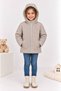 Ribbon Patterned Water and Wind Resistant Girls' Coat