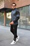 New Season Men's Tracksuit Set, Anthracite Printed