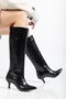 Zri̇nx-2025 Premium Black Crocodile Casual Women's Boots 6.5 cm - 4