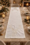 New Year's Deer Figure Embroidered Premium Runner – 40 × 140 cm |   New Year's Table & Invitation Table - 4