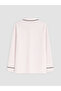 Özmarka New Season Ecru Shirt Collar Striped Women's Pajama Set - 8