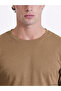Vizyon New Season Brown Crew Neck Long Sleeve Men's T-Shirt - 3