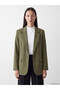 Özmarka New Season Khaki Women's Blazer Jacket