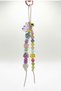 1 Piece Colorful White Detailed Janjan Beaded Bag Ornament Bag Charm Phone Lanyard Phone Ornament Tablet Ornament Thermos Keychain Beaded - 4