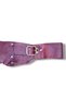 Red Textured Buckle Genuine Leather Corset Belt – Rouge Special Design - Standard Size - 3