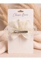 Vintage French Lace Pearl Detailed Ribbon Bow Women's Hair Clip - 4