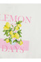 Ozmarka New Season Pink Lemon Printed Women's Shorts Pajama Set - 7