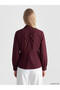 Vizyon New Season Plum Drawstring Women's Shirt - 4