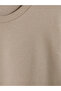 Vizyon New Season Brown Crew Neck Men's Thick Sweatshirt - 6