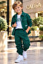 Boys 5-14 Years 3 Piece Set Khaki Shirt Jacket Cargo Pants Long Sleeve T-Shirt
