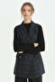 Artificial Fabric Basic Vest - Navy Blue - 2