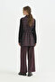Artificial Fabric Basic Vest - Plum - 4